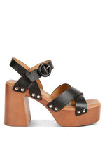 Rag Company - Cristina Cross Strap Embellished Heels
