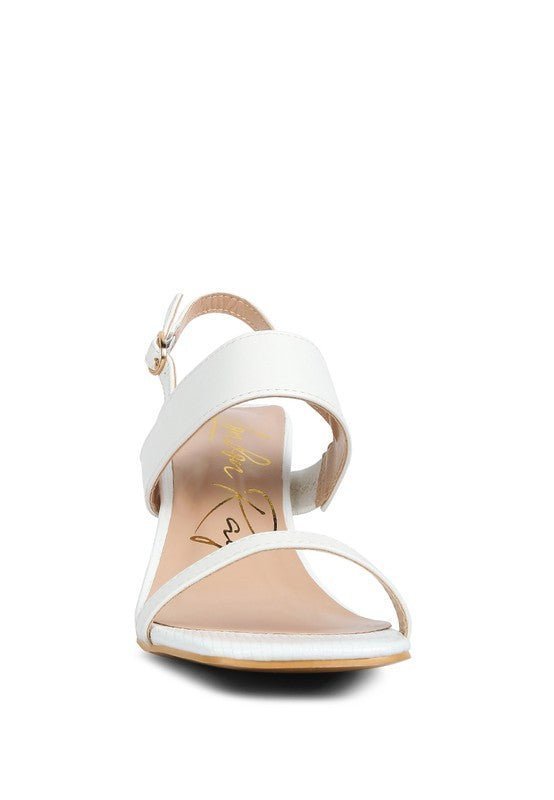 Rag Company - Elasticated Gussets Block Heel Sandals