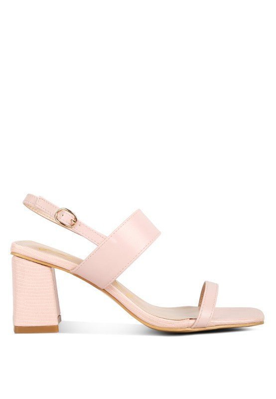 Rag Company - Elasticated Gussets Block Heel Sandals