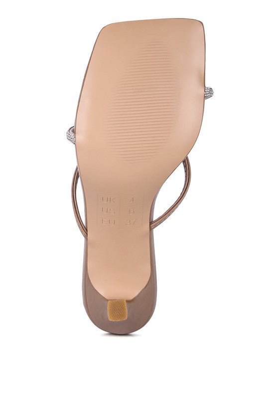 Fetish Croc Rhinestone Slider Sandals - Encompass Boutique