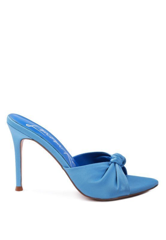 Rag Company - First Crush Satin Knot High Heeled Sandals