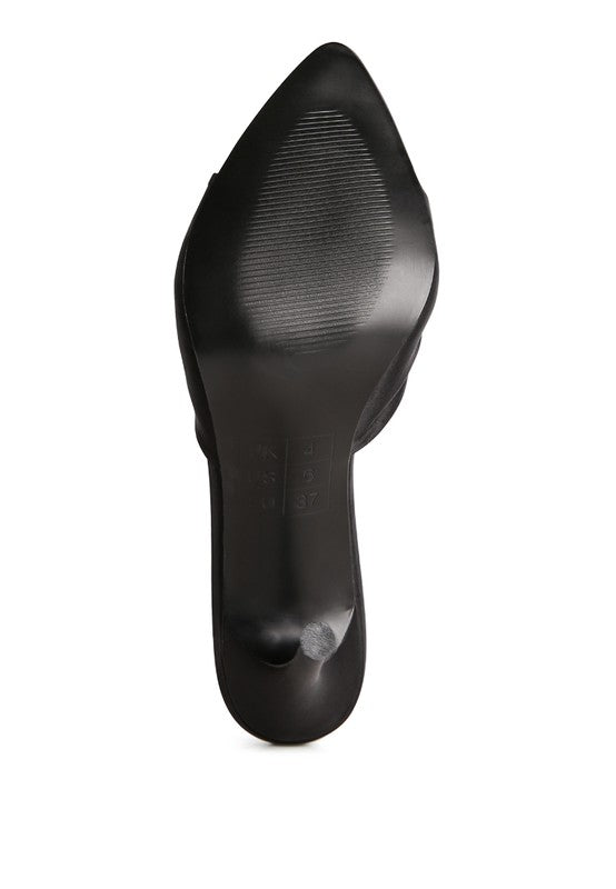 First Crush Satin Knot High Heeled Sandals - Encompass Boutique
