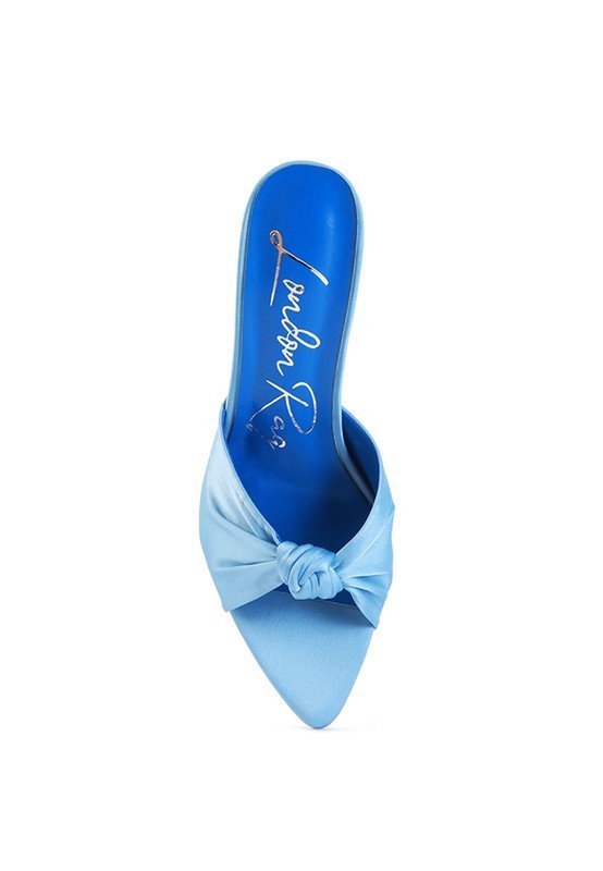 Rag Company - First Crush Satin Knot High Heeled Sandals