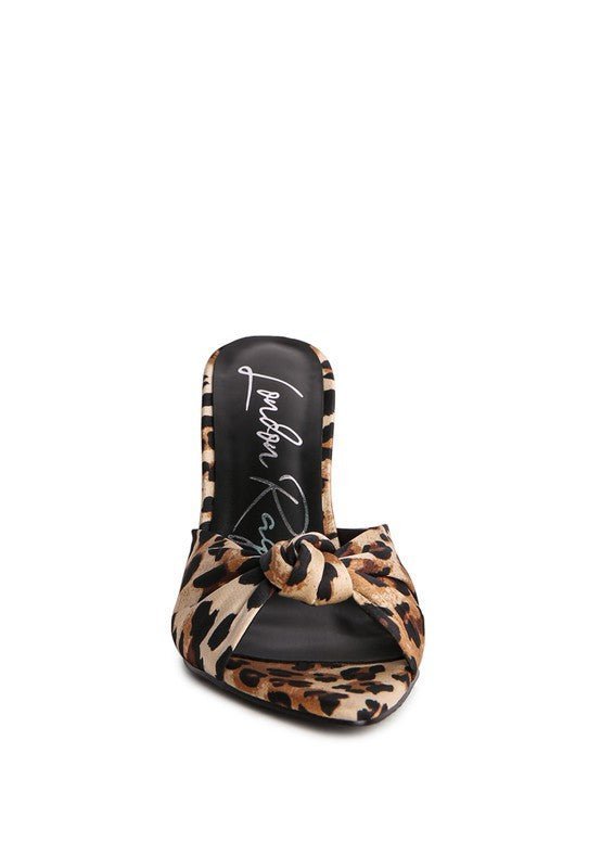 Rag Company - First Crush Satin Knot High Heeled Sandals
