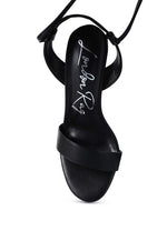 Sheeny Clear Stiletto Lace Up Sandal - Encompass Boutique