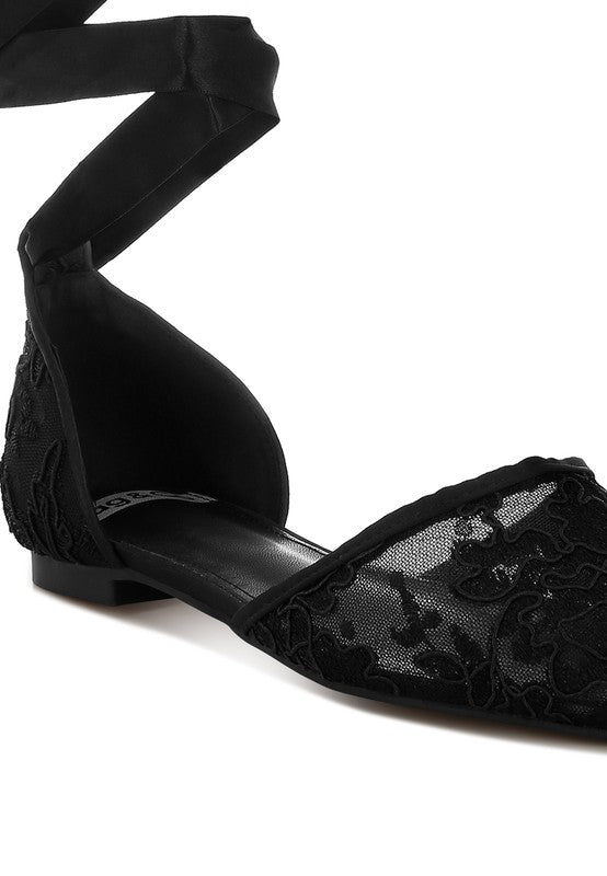 Rag Company - Shrami Pearl & Rhinestone Strap Flat Sandals