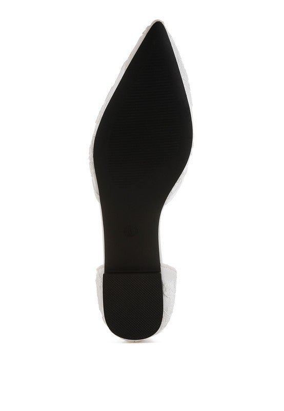 Rag Company - Shrami Pearl & Rhinestone Strap Flat Sandals