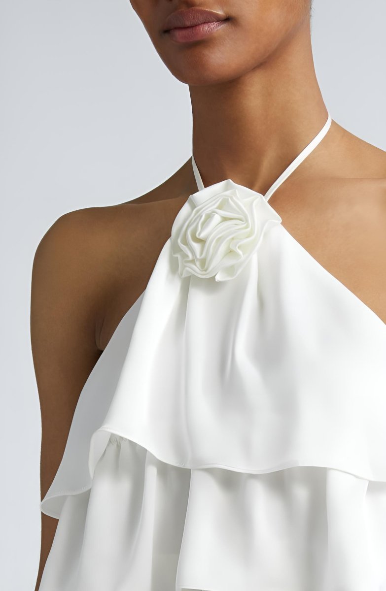 Ramy Brook- Minnie Ruffle Halter Top (Final Sale) - Encompass Boutique