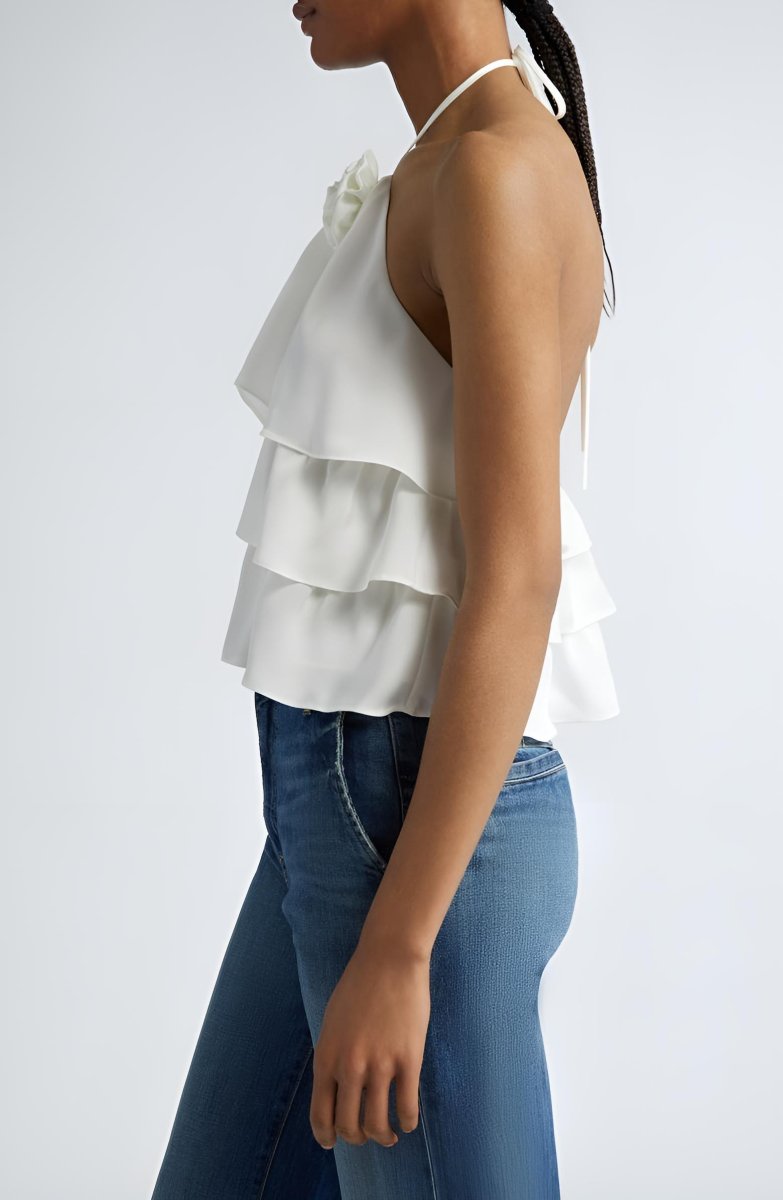 Ramy Brook- Minnie Ruffle Halter Top (Final Sale) - Encompass Boutique