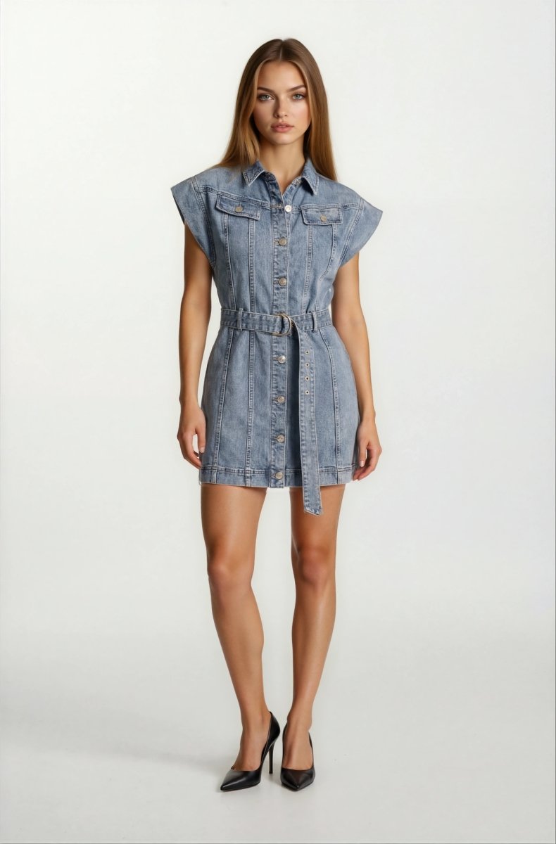 Rebecca Vallance Adian Mini – Mid Blue Wash