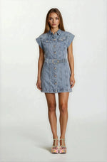 Rebecca Vallance Adian Mini – Mid Blue Wash