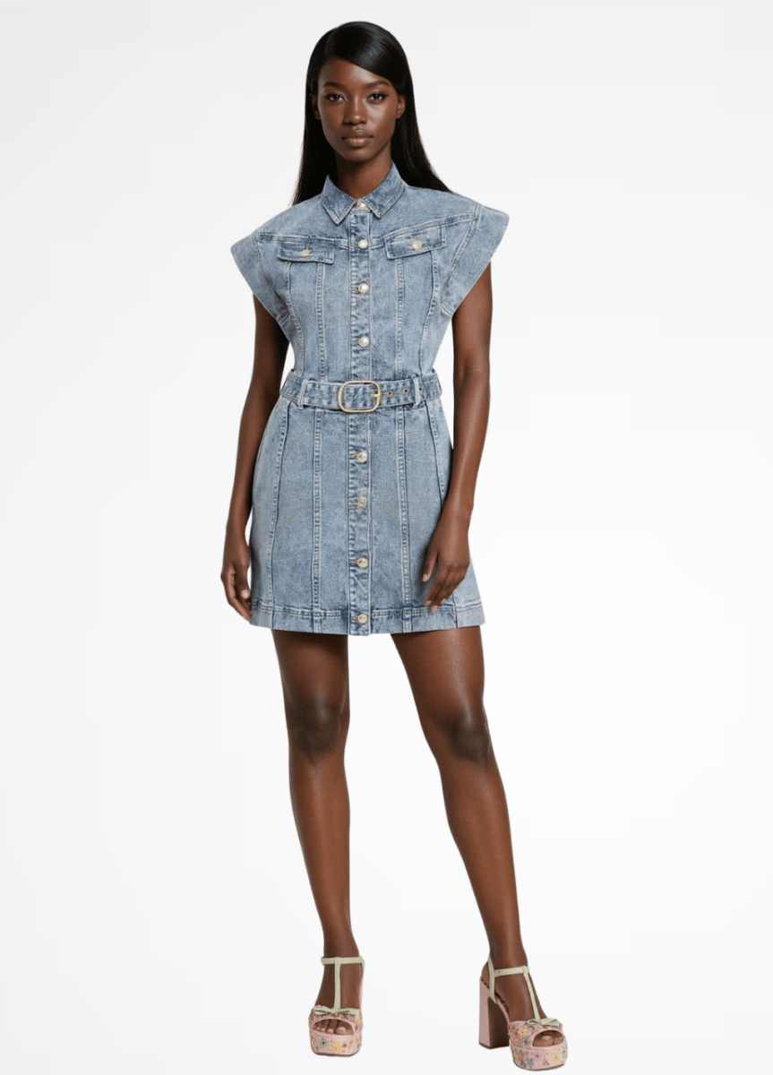 Rebecca Vallance Adian Mini – Mid Blue Wash