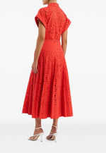 Blaire Shirt Midi – Orange