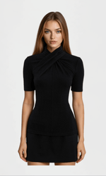 Rebecca Vallance Arial S/S Top – Black