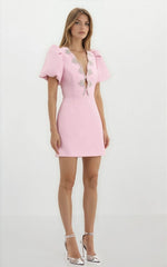 Harlynn Puff Sleeve Mini – Pink