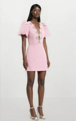 Harlynn Puff Sleeve Mini – Pink