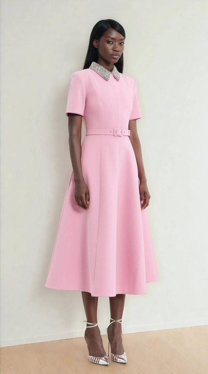 Rebecca Vallance - Xena Short Sleeve Midi Dress