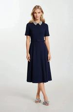Xena S/S Midi – Navy Blue