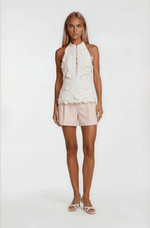 Remy Sleeveless Top – Orchid White