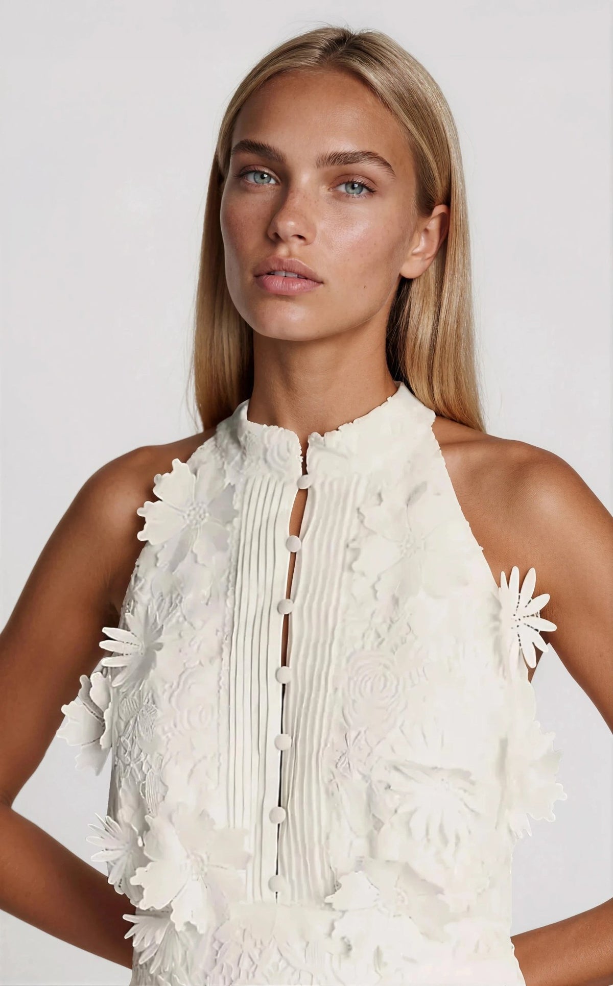 Remy Sleeveless Top – Orchid White (Final Sale)