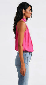 Rowan Halter Neck Sleeveless Top - Pink