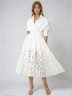 Hayden Shirt Dress – White