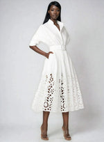 Hayden Shirt Dress – White