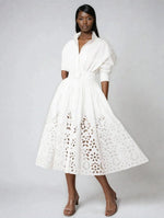 Hayden Shirt Dress – White