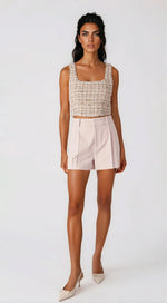 Sena Crepe Shorts - Ballet Slipper - XO, Tina
