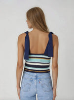 Frankie Top – Navy Multi