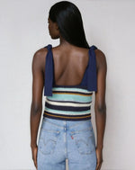 Frankie Top – Navy Multi