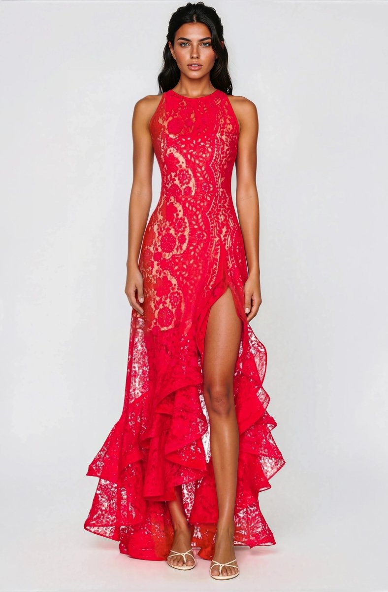 Sicilia Midi Dress – Red