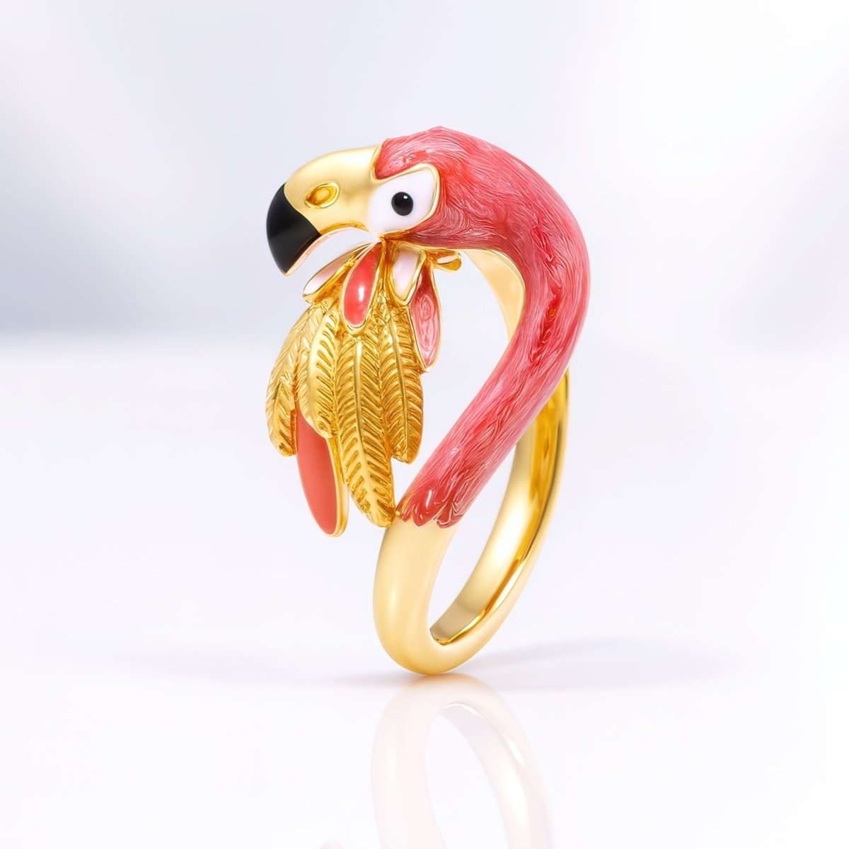 Statement Flamingo Rings