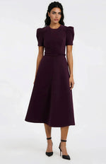 Syrah Midi Dress – Blackberry