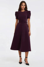 Syrah Midi Dress – Blackberry