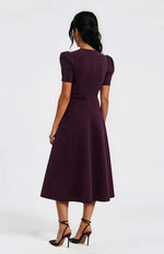 Syrah Midi Dress – Blackberry