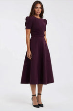 Syrah Midi Dress – Blackberry