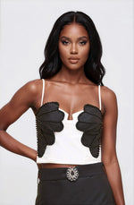 Taffeta Bloom Mini Skirt – Black - XO, Tina