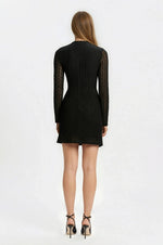 Vezza Floral Mesh Dress – Black - XO, Tina