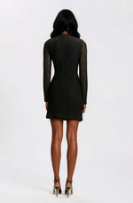 Vezza Floral Mesh Dress – Black - XO, Tina
