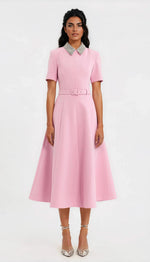 Xena S/S Midi – Pink